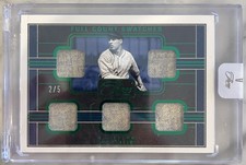 2023 Panini Three And Two Bob Feller /5  5 Full Count Swatch Game Used Patch
