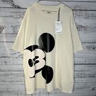 Coach Disney Cream Wink Mickey Mouse Unisex Oversized T-Shirt (CN321) Adult XL