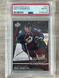 Matt Hendricks Young Guns Rookie 2009-10 Upper Deck Card #247 - Picture 1 of 2