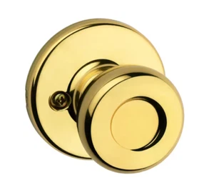 Kwikset Tylo poliertes Messing Attrappe Türknauf mit Microban antimikrobiell - Bild 1 von 3