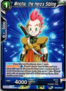 Dragonball Z Super Minotia, the Hero's Sibling BT14-053 TCG Free Shipping! - Picture 1 of 1