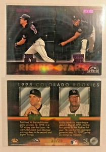 1998 PACIFIC OMEGA RISING STARS ROOKIE TIER PURPLE #21 TODD HELTON RC SSP #/25