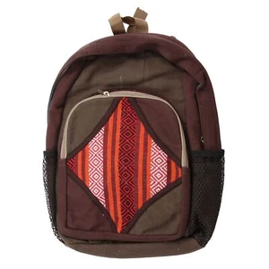 Rucksack - Hanf - Modell 01 - Ethno - braun - Bild 1 von 4
