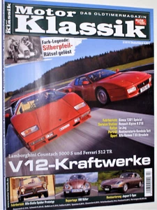 MOTOR KLASSIK 2-10+COUNTACH 5000+FERRARI 512 TR+ALFA T33/2 & GIULIA SPIDER+SIMCA - Bild 1 von 1