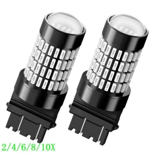 3157 3057 RED LED BRAKE STOP TAIL LIGHT BULBS SUPER BRIGHT 4000LM CANBUS 2/10x - Picture 1 of 18