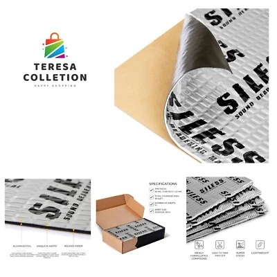 80 mil 2mm 36 sqft 3.4 sqm Car Sound Deadening mat - Butyl Automotive Sound D... - Image 1 of 4