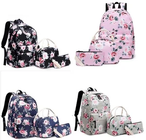 School Bag Backpack Large Girls Boys Rucksack Lunch Bag Pencil Case 3Pcs Set - Picture 1 of 14