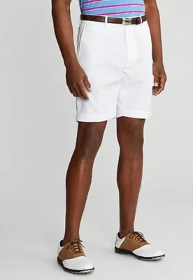 Pantalones Cortos RLX Golf Ralph Lauren Para Hombre 9 Pulgadas Elastizados Calce Clásico Blancos Talla 38 Nuevos con Etiquetas Foto 1 de 4