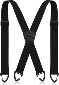 X Back Hidden Suspender 1.5 Inches Under Clothing Heavy Duty Work Suspenders ... - Picture 1 of 11