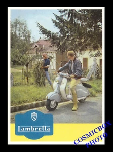 Carte postale publicitaire SCOOTER LAMBRETTA réclame pub moto garage botton neuf - Bild 1 von 1