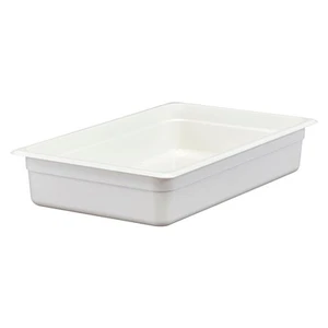 Cambro 14CW148 Camwear White Full Size x 4 D Food Pan" - Picture 1 of 2