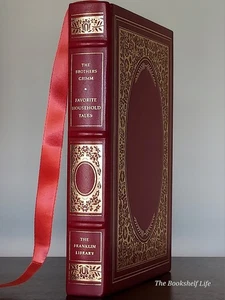 Franklin Library The Brothers Grimm Favorite Household Tales FINE Gilded Leather - Picture 1 of 19