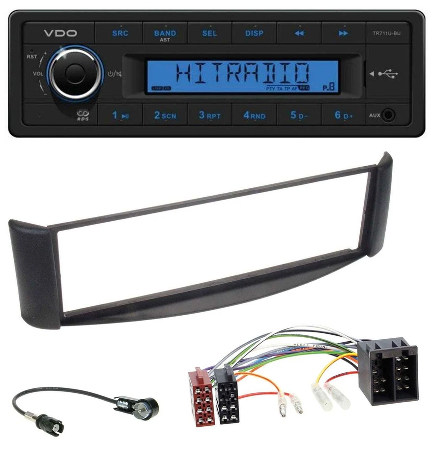 VDO AUX 1DIN MP3 USB Autoradio für Smart ForTwo (1998-2007) - Bild 1 von 4