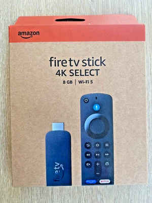 Amazon Fire TV Stick 4K Select HDR 2025 with 3rd Gen Alexa Voice Remote New - Image 1 of 2