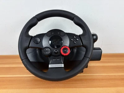 Logitech Driving Force GT Steering Wheel E-X5C19 PC PS2 PS3 Racing F1 NO PEDALS - Image 1 of 4