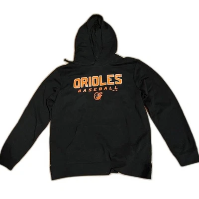 Nueva Sudadera con Capucha Negra Orioles Unisex Talla L Foto 1 de 4