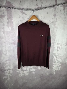 Fred Perry Sweater Wool Luxury Y2K Long Sleeve Men’s Classic Size L - Picture 1 of 6