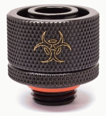 Enzotech Compression Fitting 1/2" ID and 3/4" OD Tubing - Matte Black - Image 1 of 4