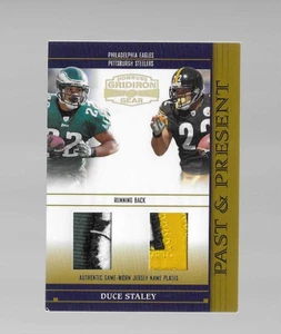 2005 DONRUSS GRIDIRON GEAR DUCE STALEY PAST & PRESENT TEAM GAME PATCH 9/25 - Picture 1 of 2