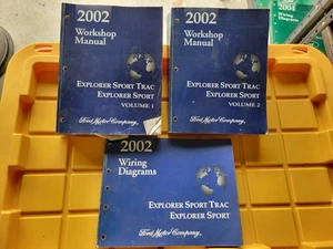 2002 Ford Explorer Sport Trac Workshop 1,2 & Wiring Factory Repair Manuals OEM - Picture 1 of 1