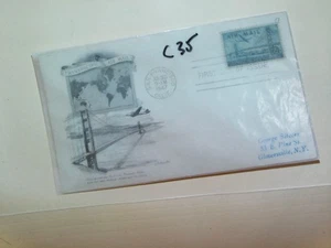 U. S. FDC - C35 - Air Mail   - ArtMaster cachet - comb. ship! - Picture 1 of 1