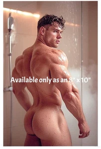 Nude Handsome Muscular Male Beefcake Hunk 8x10 Photo Photograph Reprint 387 - Picture 1 of 1