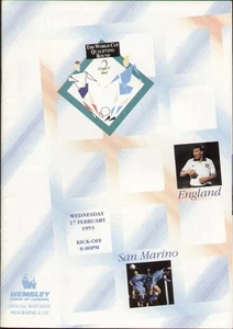 England V San Marino World Cup Qualifier 1993 - Picture 1 of 1
