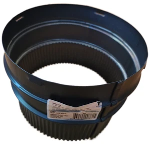 Nuevo en caja Simpson Dura tubo de ventilación de estufa negro adaptador de bloqueo a presión de 6" de diámetro # 6689 - Imagen 1 de 4