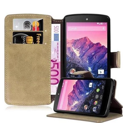 Case for LG Google NEXUS 5 Protection Book Cover Stand Card Slot Wallet - Image 1 of 4