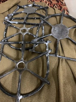 Lote de 4 rejillas superiores para estufa de madera de cuña años 50 vintage Foto 1 de 4