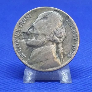 1944 P Jefferson War Nickel 35% Silver lamination error - Bild 1 von 2