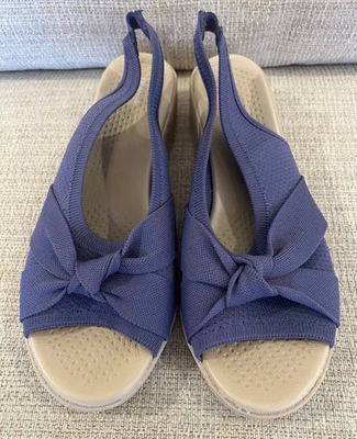 LifeStride BZees Air Step BELL Open Toe Sling Back Comfort Sandals 9 Purple - Image 1 of 4