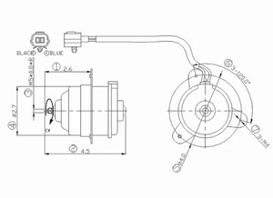 Motor del ventilador de refrigeración del radiador para 00-04 Subaru Legacy/Outback L4 SU3117101 - Imagen 1 de 1