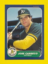 1986 Fleer Update - #U-20 Jose Canseco (RC) NEAR MINT IR BETTER BEAUTIFUL 