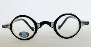 RUND Fertiglesebrille  +2,50 Lesebrille NEU Blaulichtfilter schwarz - Bild 1 von 5