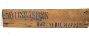 E. Ayling & Sons Oar & Scull Makers Wood Sign 27" x 6" Man Cave Sailing Decor - Picture 1 of 4