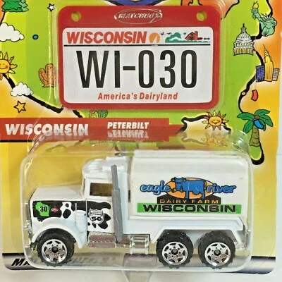 Matchbox Across America 50th Birthday Series WISCONSIN Peterbuilt Tanker - #030 - Image 1 of 4