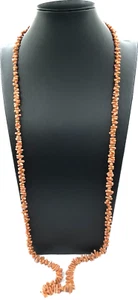 Collana Vintage Años '70 Coral Rosa Con Cierre En Plata 925 Made in Italy - Imagen 1 de 9