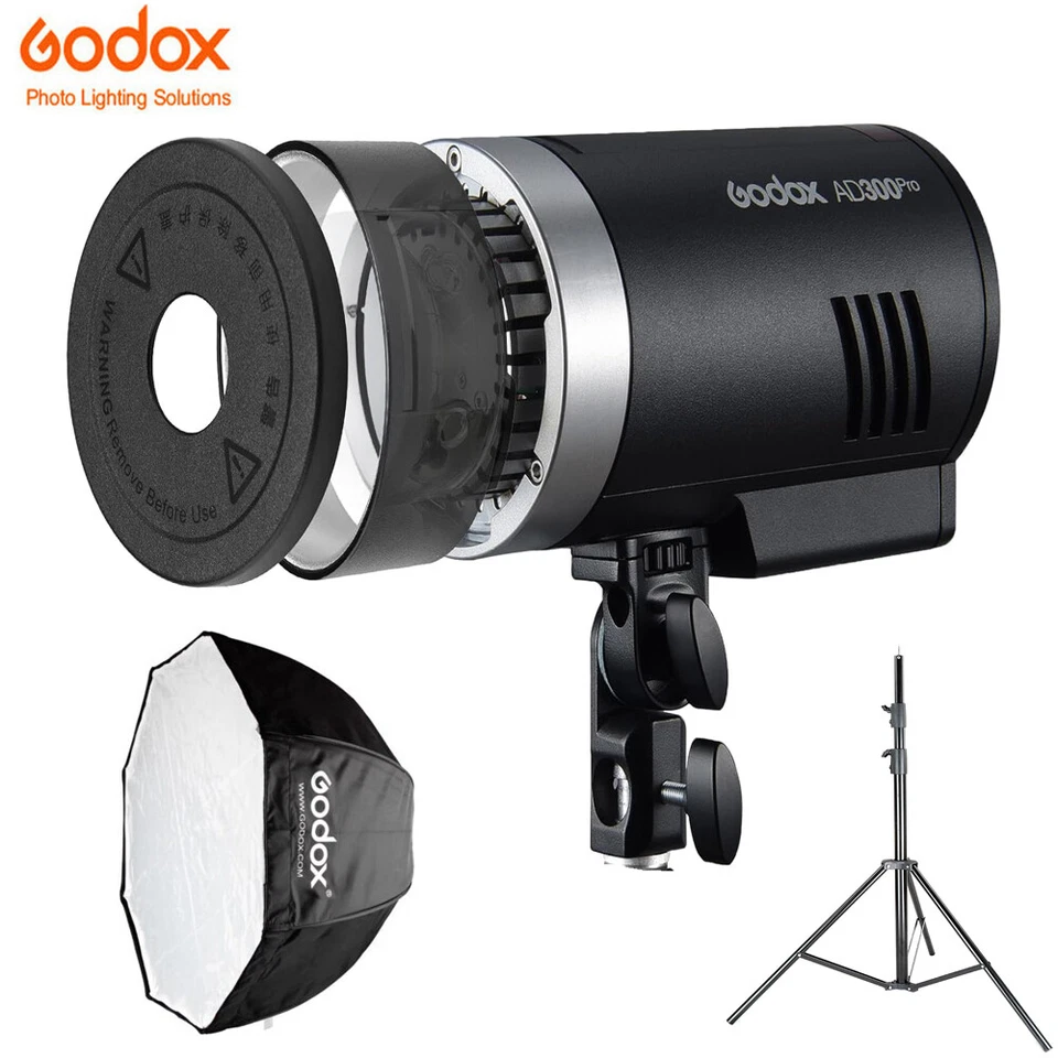 Godox AD300Pro Outdoor-Blitzlicht 300Ws für Canon Nikon Sony Fuji Olympus Pentax