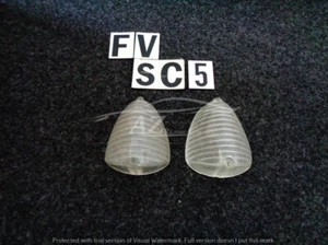 Plastica trasparente fanale freccia anteriore Autobianchi bianchina pv230 coppia - Picture 1 of 2