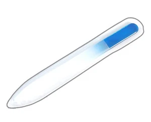3 x GLASNAGELFEILE Nagelfeile aus Glas NAGELFEILE neu einzeln verpackt - Bild 1 von 1