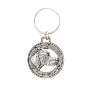 Llavero Creative Pewter Designs Inglés Puntero Perro Peltre, Llavero, D076KC - Imagen 1 de 2