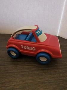 VINTAGE Red And White Turbo Buddy Play Plastic kids children toy play car - Picture 1 of 4