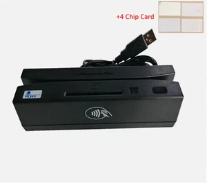 NUOVO YL160 4-in-1 Multi Lettore di schede magnetiche EMV/IC Chip/RFID/PSAM+4chip card - Foto 1 di 6