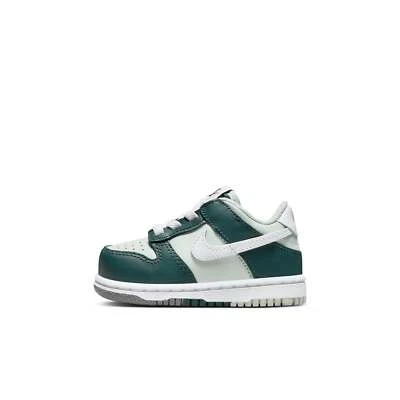 [FB9107-300] Nike Dunk Low para niños pequeños 'Split Deep Jungle' (TD) Foto 1 de 4