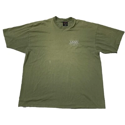 Camiseta De Colección Fort Drum NY Verde Militar Ejército Puntada Única Soffe’s Choice XXL Foto 1 de 4