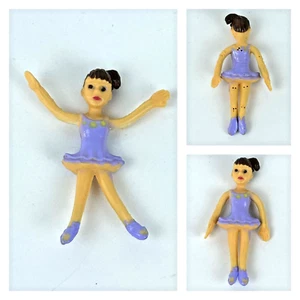 Purple Bendable Ballerina Dancer Toy Figure Decoration Fidget - Picture 1 of 6
