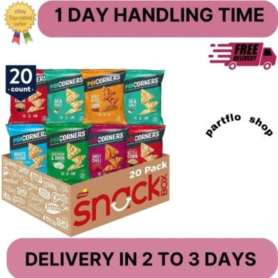 PopCorners Popped Corn Snacks, Sampler Pack Gluten Free, 1 Ounce Pack of 20 - Image 1 of 3