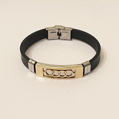 Pulsera Hombre Business Acero Inoxidable con Cuero PU Negro Foto 1 de 4