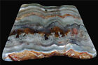 BR3030 58x44x5mm Natural Massive Mexico Crazy Lace Agate Slab/slice Pendant Bead